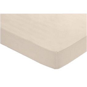 Belledorm 200 Thread Count Egyptian Cotton Fitted Sheet Papyrus (Kingsize)