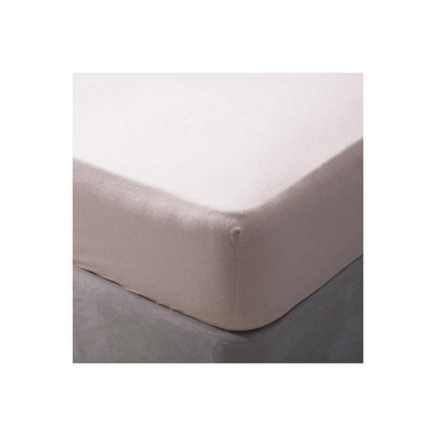Belledorm 200 Thread Count Egyptian Cotton Fitted Sheet Powder Pink (Kingsize)