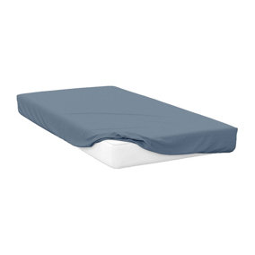 Belledorm 200 Thread Count Egyptian Cotton Fitted Sheet Storm (Single)
