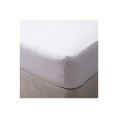 Belledorm 200 Thread Count Egyptian Cotton Fitted Sheet White (Double)