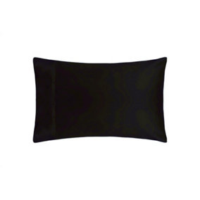 Belledorm 200 Thread Count Egyptian Cotton Housewife Pillowcases (Pair) Black (One Size)