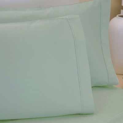 Belledorm 200 Thread Count Egyptian Cotton Housewife Pillowcases (Pair) Thyme (One Size)