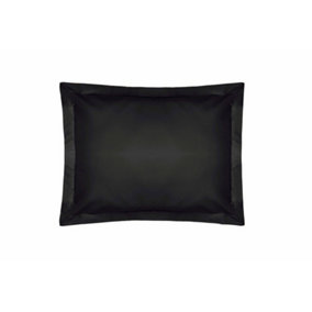 Belledorm 200 Thread Count Egyptian Cotton Oxford Pillowcase Black (One Size)