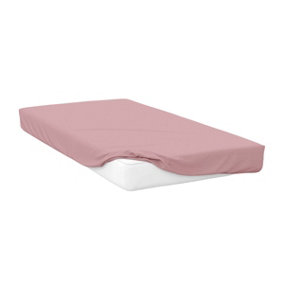 Belledorm 400 Thread Count Egyptian Cotton Extra Deep Fitted Sheet Blush (Double)