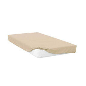 Belledorm 400 Thread Count Egyptian Cotton Extra Deep Fitted Sheet Cream (Double)