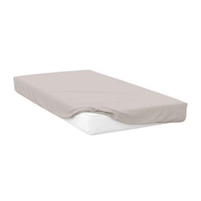 Belledorm 400 Thread Count Egyptian Cotton Fitted Sheet Oyster (Kingsize)