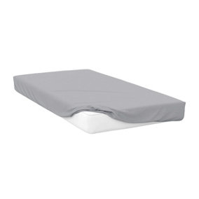 Belledorm 400 Thread Count Egyptian Cotton Fitted Sheet Platinum (Single)