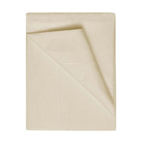 Belledorm 400 Thread Count Egyptian Cotton Flat Sheet Cream (Single)