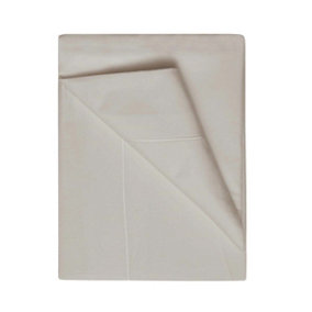Belledorm 400 Thread Count Egyptian Cotton Flat Sheet Oyster (Single)