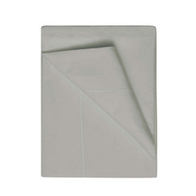 Belledorm 400 Thread Count Egyptian Cotton Flat Sheet Platinum (Superking)