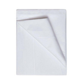 Belledorm 400 Thread Count Egyptian Cotton Flat Sheet White (Superking)