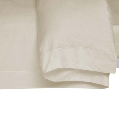 Belledorm 400 Thread Count Egyptian Cotton Oxford Duvet Cover Cream (Superking)