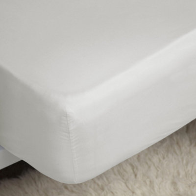 Belledorm 400 Thread Count Egyptian Cotton Ultra Deep Fitted Sheet Ivory (Superking)