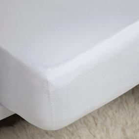 Belledorm 400 Thread Count Egyptian Cotton Ultra Deep Fitted Sheet White (Double)