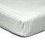 Belledorm 540 Thread Count Satin Stripe Extra Deep Fitted Sheet Ivory (Double)