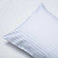Belledorm 540 Thread Count Satin Stripe Housewife Pillowcases (Pair) White (One Size)