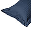 Belledorm 540 Thread Count Satin Stripe Oxford Pillowcase Navy (One Size)