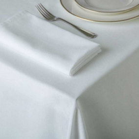 Belledorm Amalfi Round Table Cloth White (One Size)