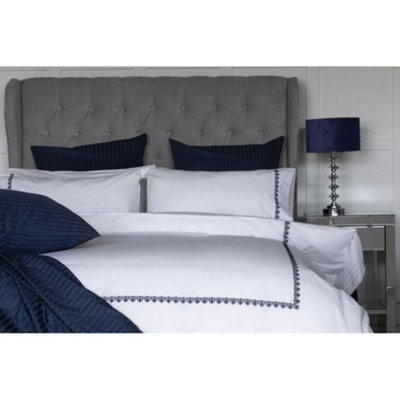 Belledorm Amelia Duvet Cover Set Navy (Double)