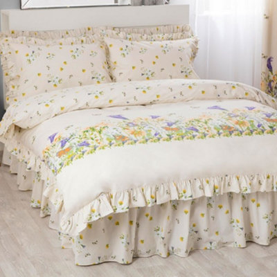 Belledorm Bluebell Meadow Duvet Cover Ivory (Single)