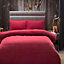 Belledorm Brushed Cotton Duvet Cover Red (Double)