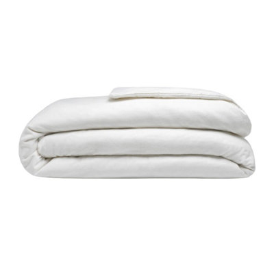 Belledorm Brushed Cotton Duvet Cover White (Kingsize)