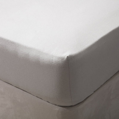 Belledorm Brushed Cotton Extra Deep Fitted Sheet Grey (Kingsize)