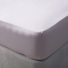Belledorm Brushed Cotton Extra Deep Fitted Sheet Heather (Double)