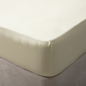 Belledorm Brushed Cotton Extra Deep Fitted Sheet Lemon (Double)