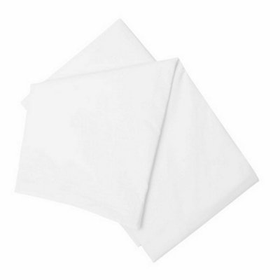 Belledorm Brushed Cotton Extra Deep Fitted Sheet White (Double) DIY