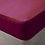 Belledorm Brushed Cotton Fitted Sheet Red (Double)