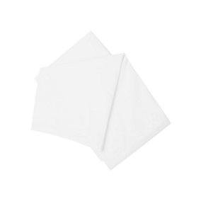 Belledorm Brushed Cotton Fitted Sheet White (Double)