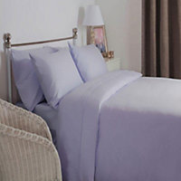 Belledorm Brushed Cotton Housewife Pillowcase (Pair) Heather (One Size)