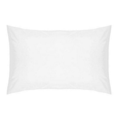 Belledorm Cotton Percale Housewife Pillowcase Pair White (One Size)