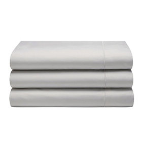 Belledorm Cotton Sateen 1000 Thread Count Flat Sheet Ivory (Kingsize)
