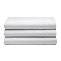 Belledorm Cotton Sateen 1000 Thread Count Flat Sheet White (Emperor)