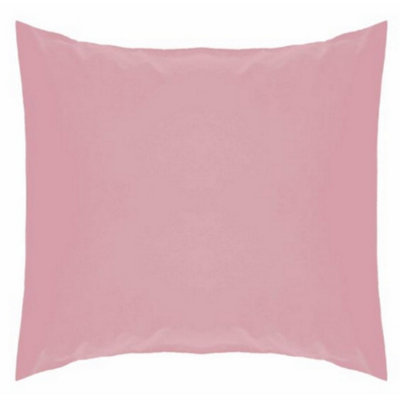 Belledorm Easycare Percale Continental Pillowcase Blush (One Size)