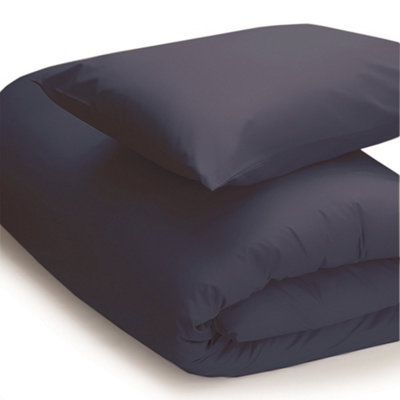 Belledorm Easycare Percale Duvet Cover Navy (Single)