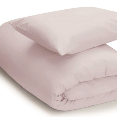 Belledorm Easycare Percale Duvet Cover Powder Pink (Single)