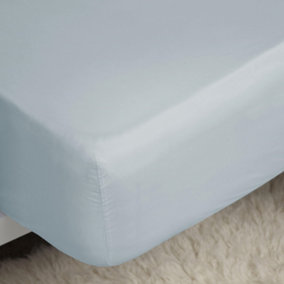 Belledorm Easycare Percale Extra Deep Fitted Sheet Duck Egg Blue (Double)