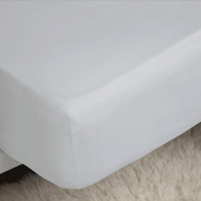 Belledorm Easycare Percale Fitted Sheet Cloud (Superking)