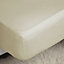 Belledorm Easycare Percale Fitted Sheet Cream (Kingsize)