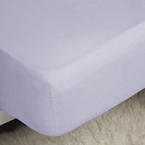 Belledorm Easycare Percale Fitted Sheet Heather (Kingsize)