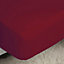 Belledorm Easycare Percale Fitted Sheet Red (Kingsize)