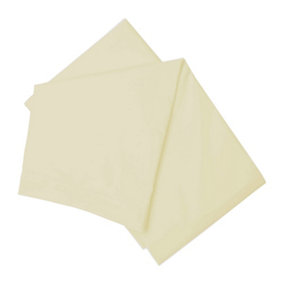 Belledorm Easycare Percale Flat Sheet Ivory (Double)