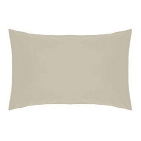 Belledorm Easycare Percale Housewife Pillowcase Mushroom (One Size)