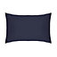 Belledorm Easycare Percale Housewife Pillowcase Navy (One Size)
