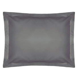 Belledorm Easycare Percale Oxford Pillowcase Grey (One Size)