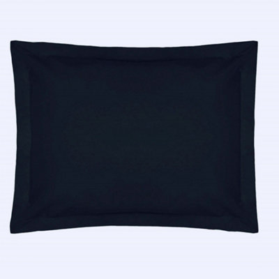 Belledorm Easycare Percale Oxford Pillowcase Navy (One Size) DIY at B&Q