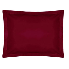 Belledorm Easycare Percale Oxford Pillowcase Red (One Size)